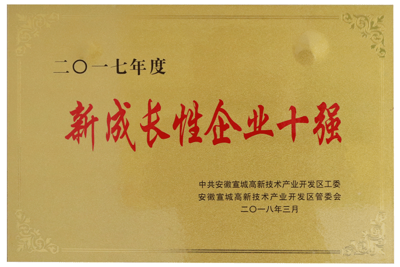 新成長性企業(yè)十強(qiáng)